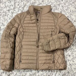 Michael Kors Light Brown Quilted Jacket